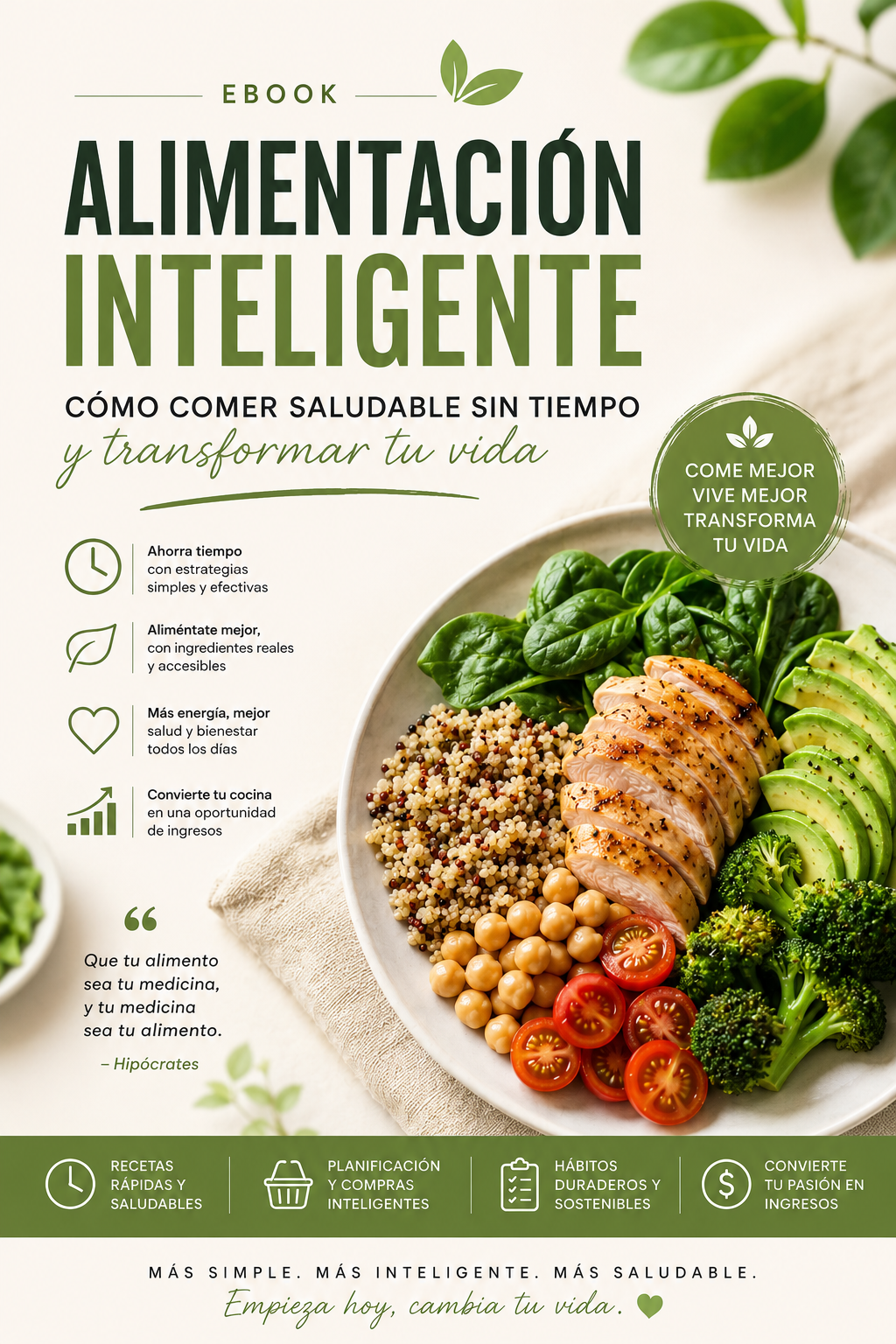 Ebook: "Alimentación inteligente + 2 bonos exclusivos de regalo"